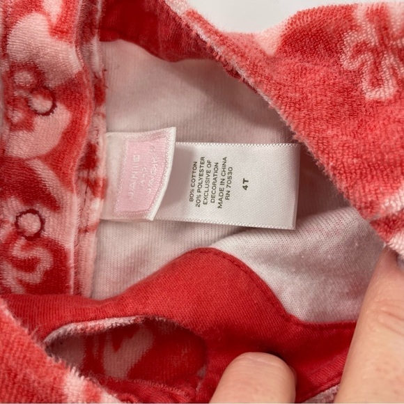 Janie & Jack Terry Cloth Floral Ruffle hem Dress or swim coverup - Picture 6 of 11